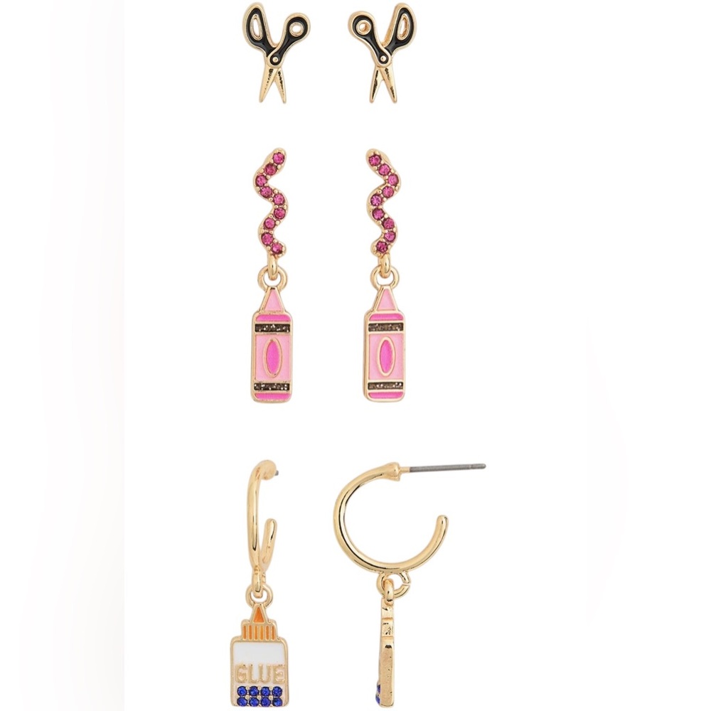 Baublebar 3 Piece Back to School Earring Set